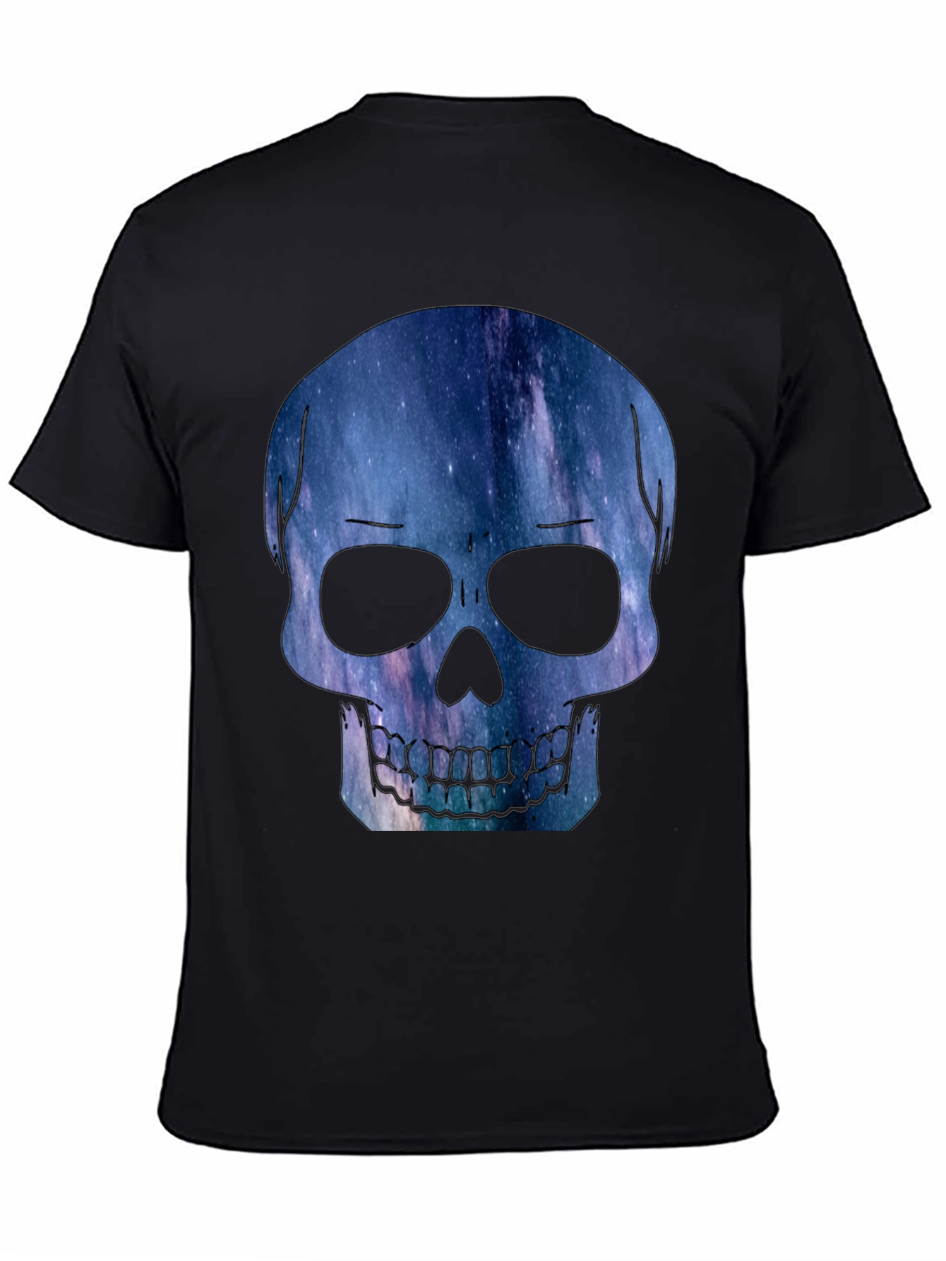 Galaxy Skull Graphic Tee - Modern Mens T-Shirt