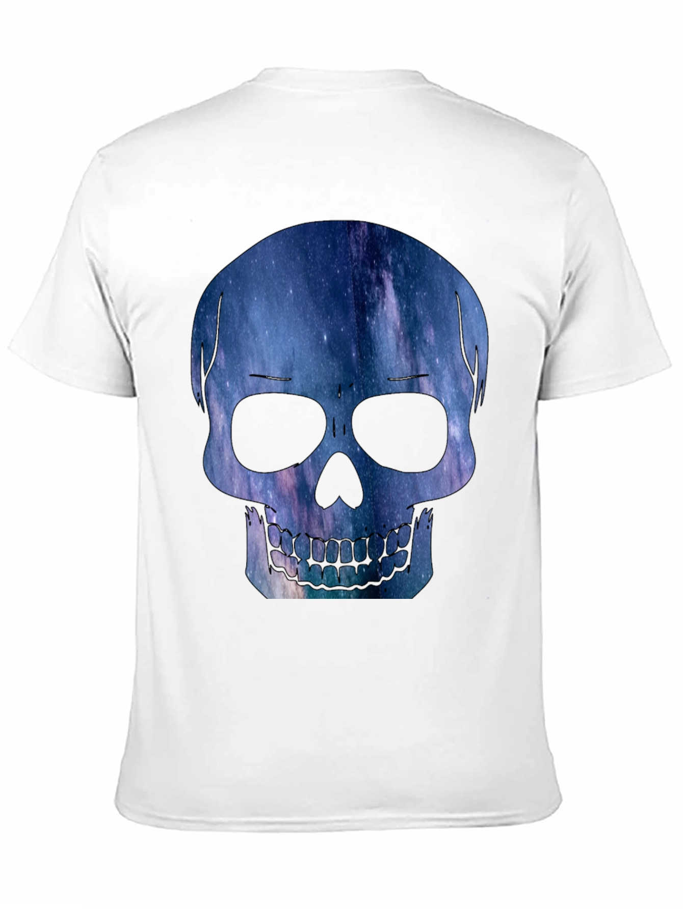 Galaxy Skull Graphic Tee - Modern Mens T-Shirt