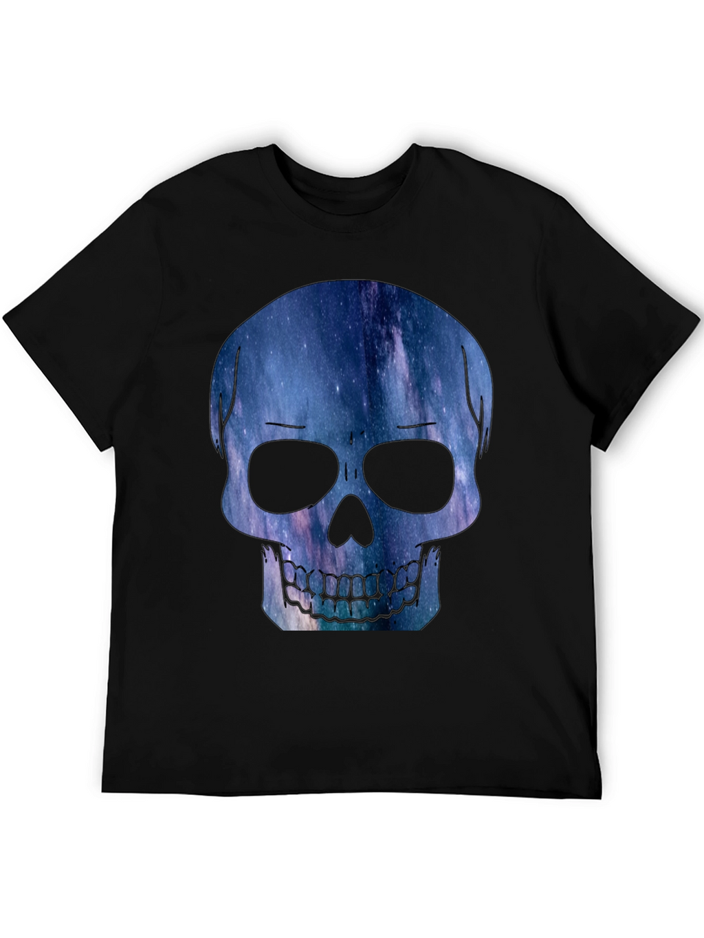 Galaxy Skull Graphic Tee - Modern Mens T-Shirt