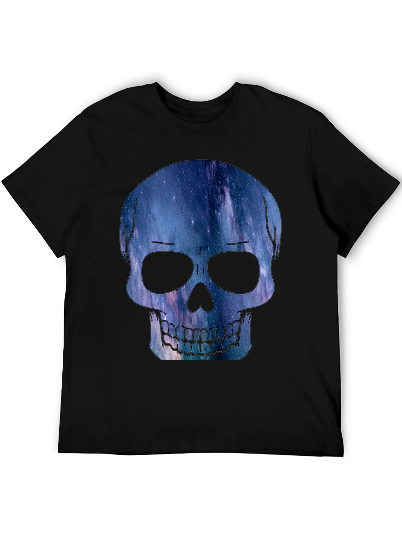 Galaxy Skull Graphic Tee - Modern Mens T-Shirt