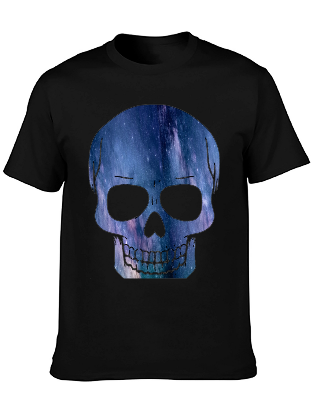 Galaxy Skull Graphic Tee - Modern Mens T-Shirt