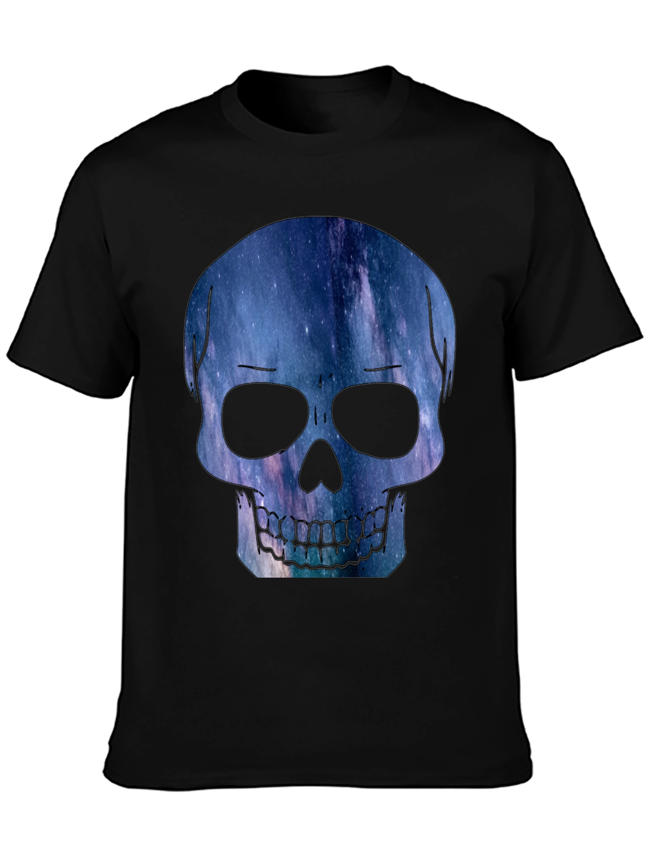 Galaxy Skull Graphic Tee - Modern Mens T-Shirt