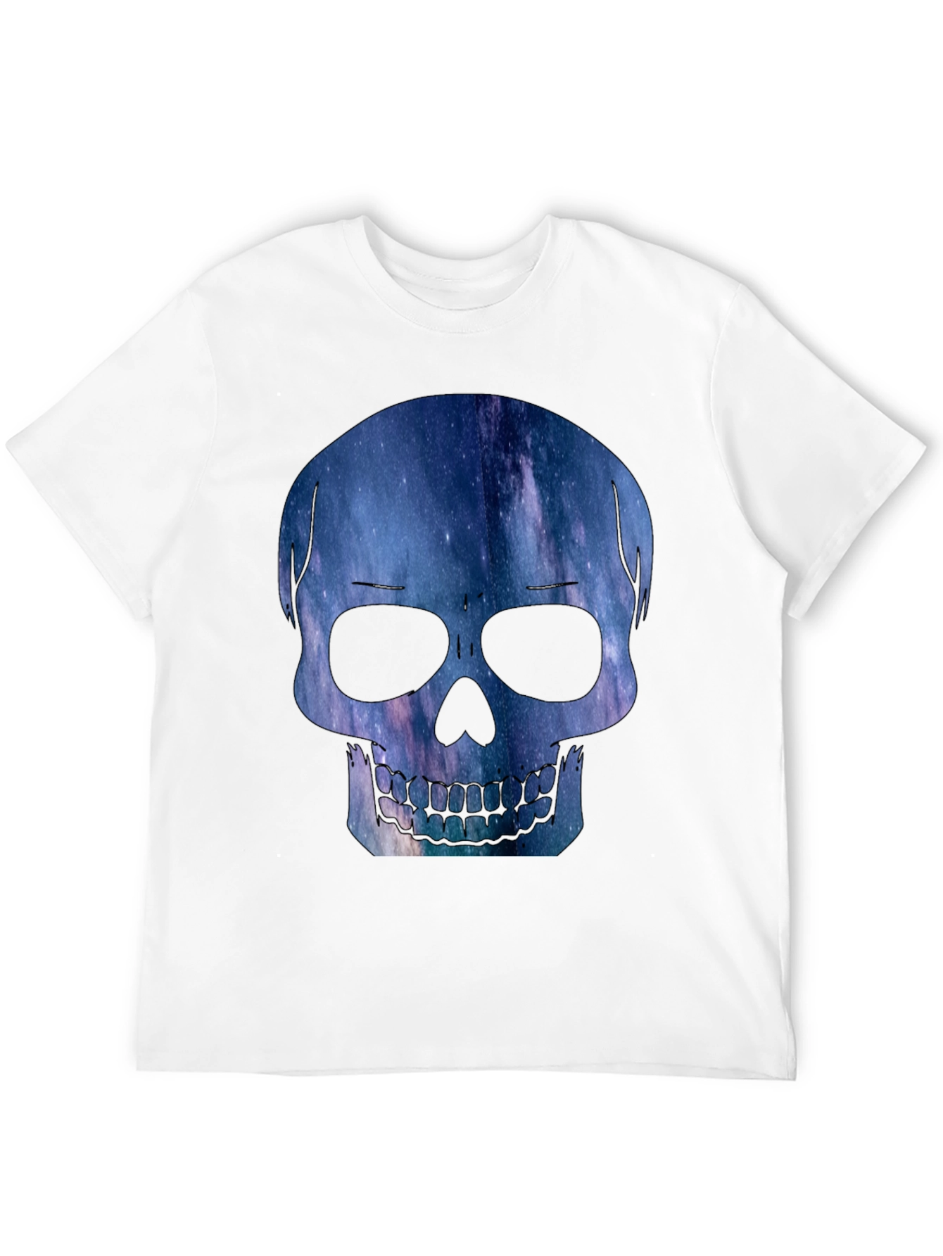 Galaxy Skull Graphic Tee - Modern Mens T-Shirt