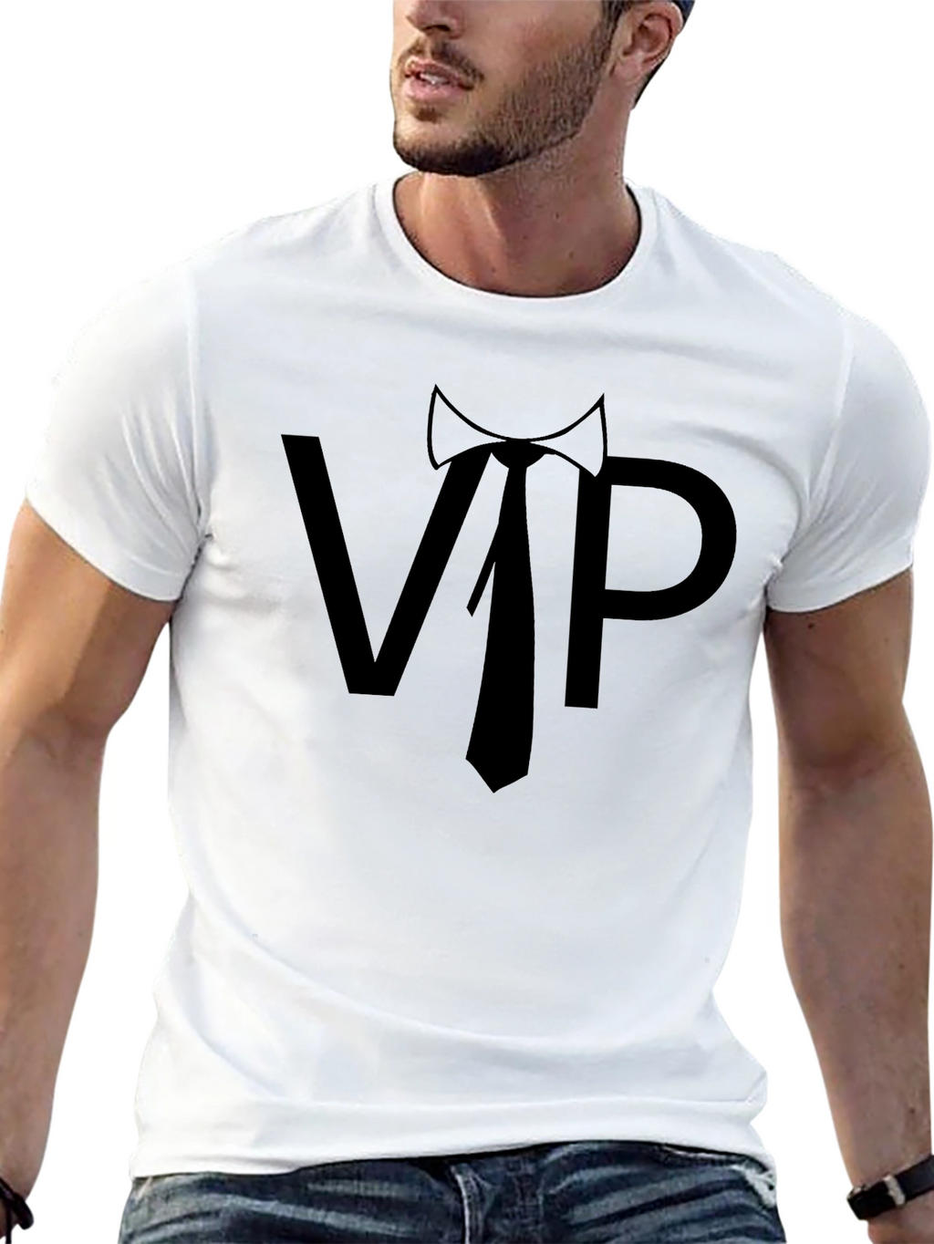 VIP T-Shirt - Classic Black Graphic Tee