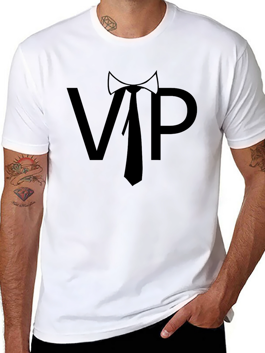 VIP T-Shirt - Classic Black Graphic Tee