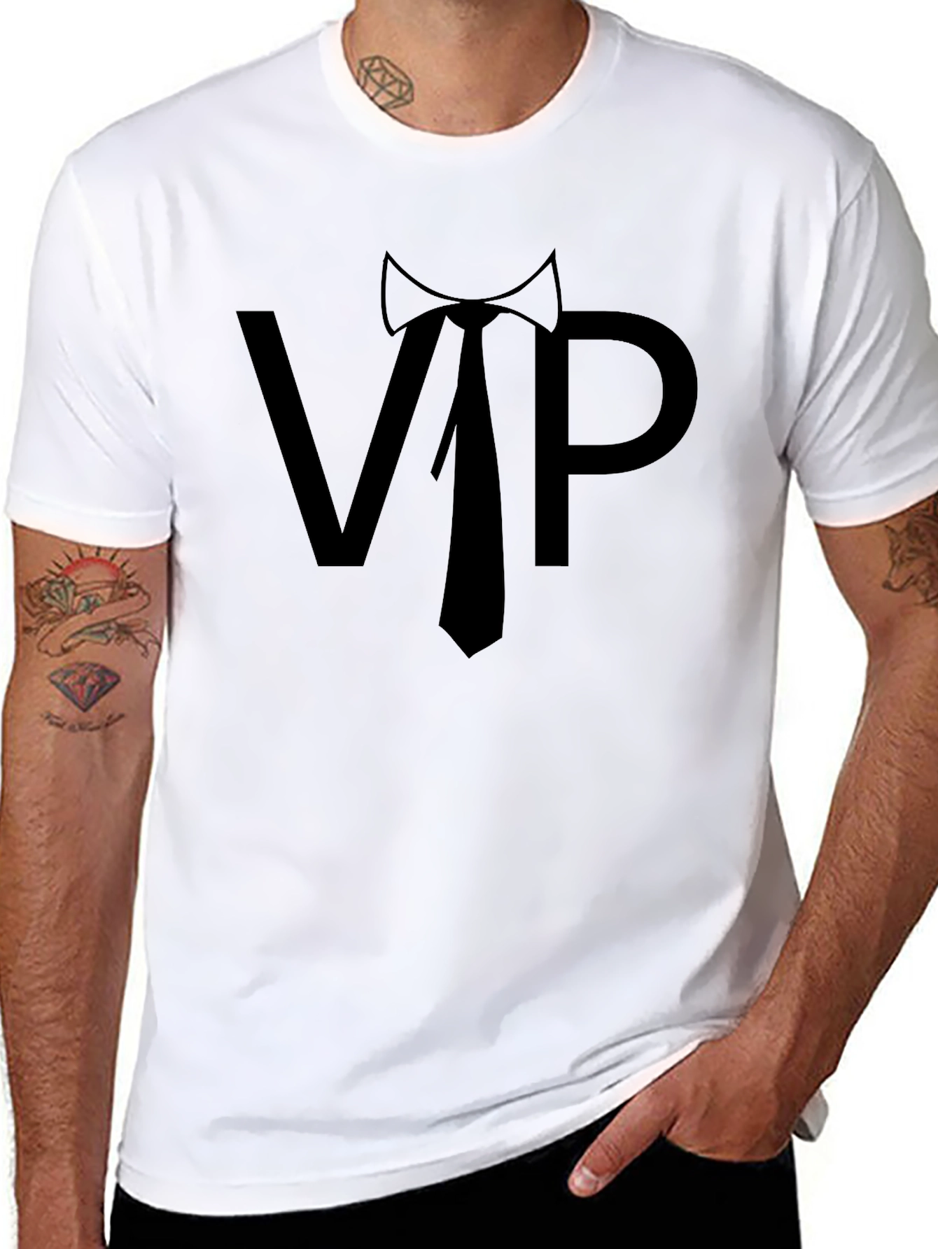 VIP T-Shirt - Classic Black Graphic Tee