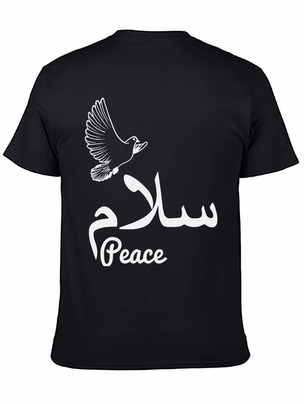 Peace Dove T-Shirt - Black Graphic Tee