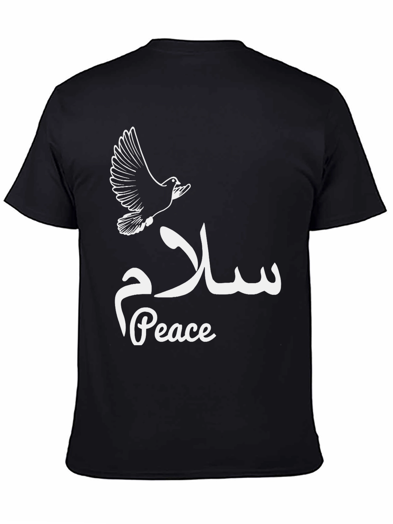 Peace Dove T-Shirt - Black Graphic Tee