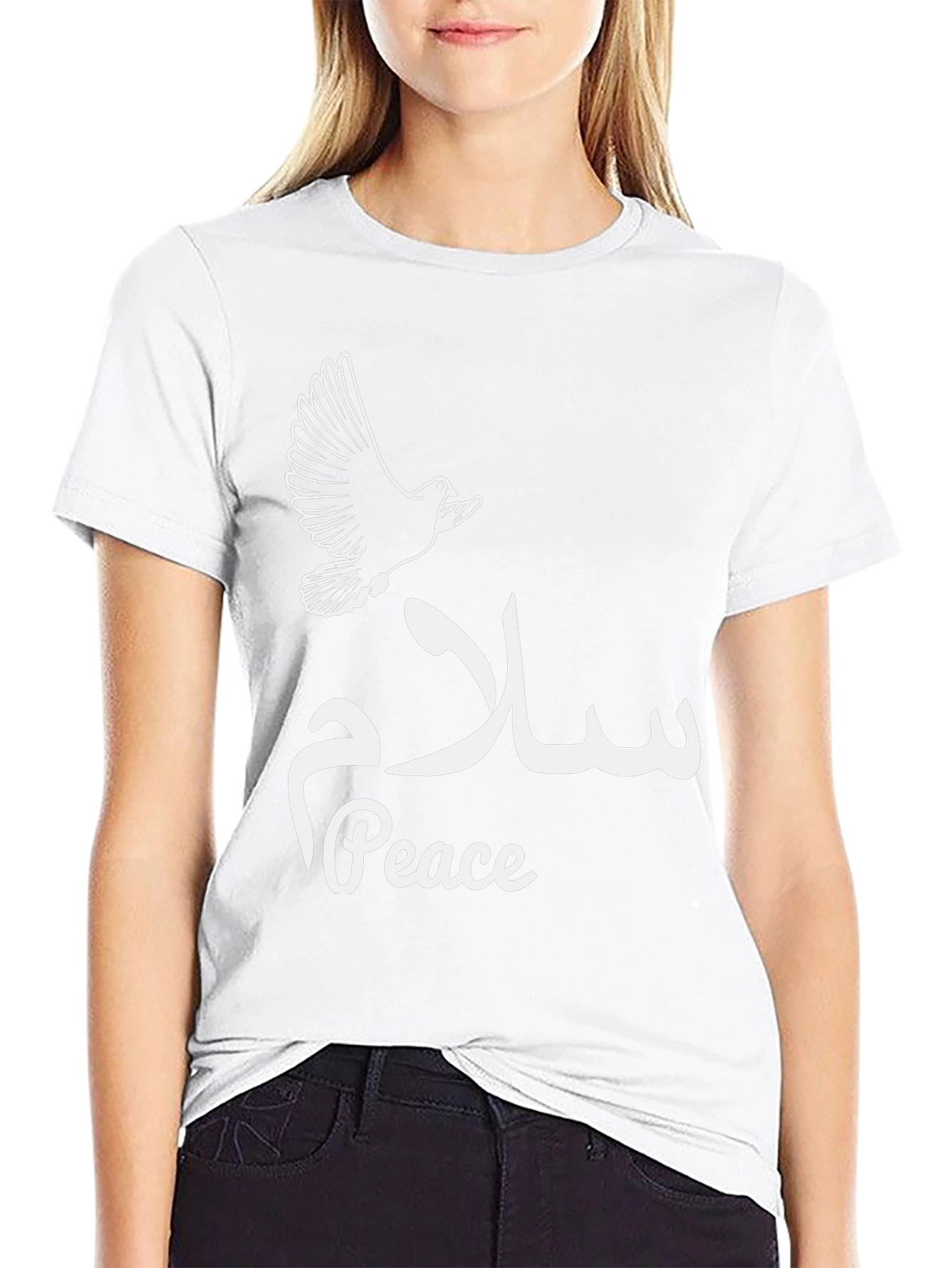 Peace Dove T-Shirt - Black Graphic Tee