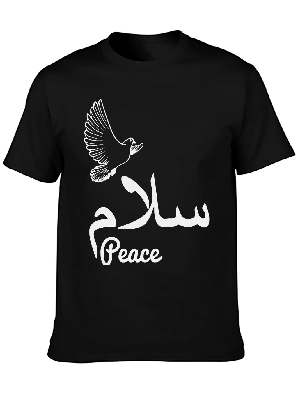 Peace Dove T-Shirt - Black Graphic Tee