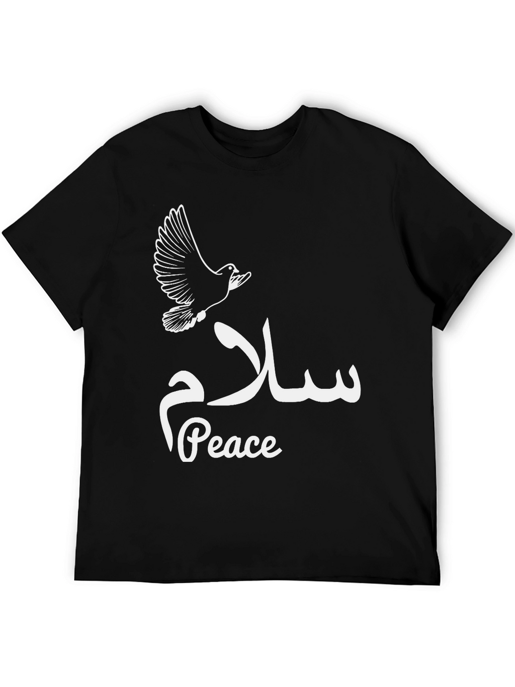 Peace Dove T-Shirt - Black Graphic Tee