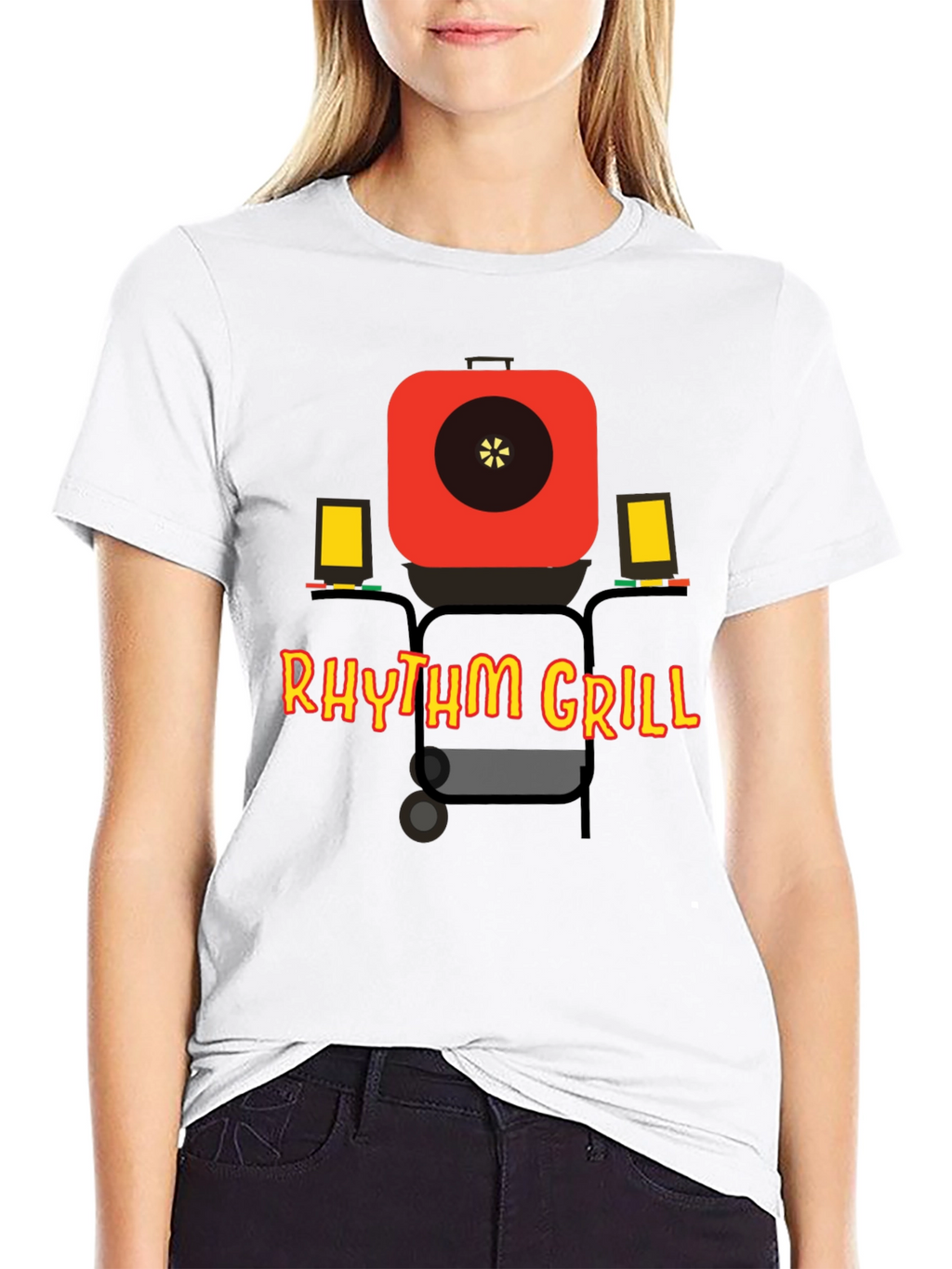 Rhythm Grill T-Shirt - BBQ Fun Tee
