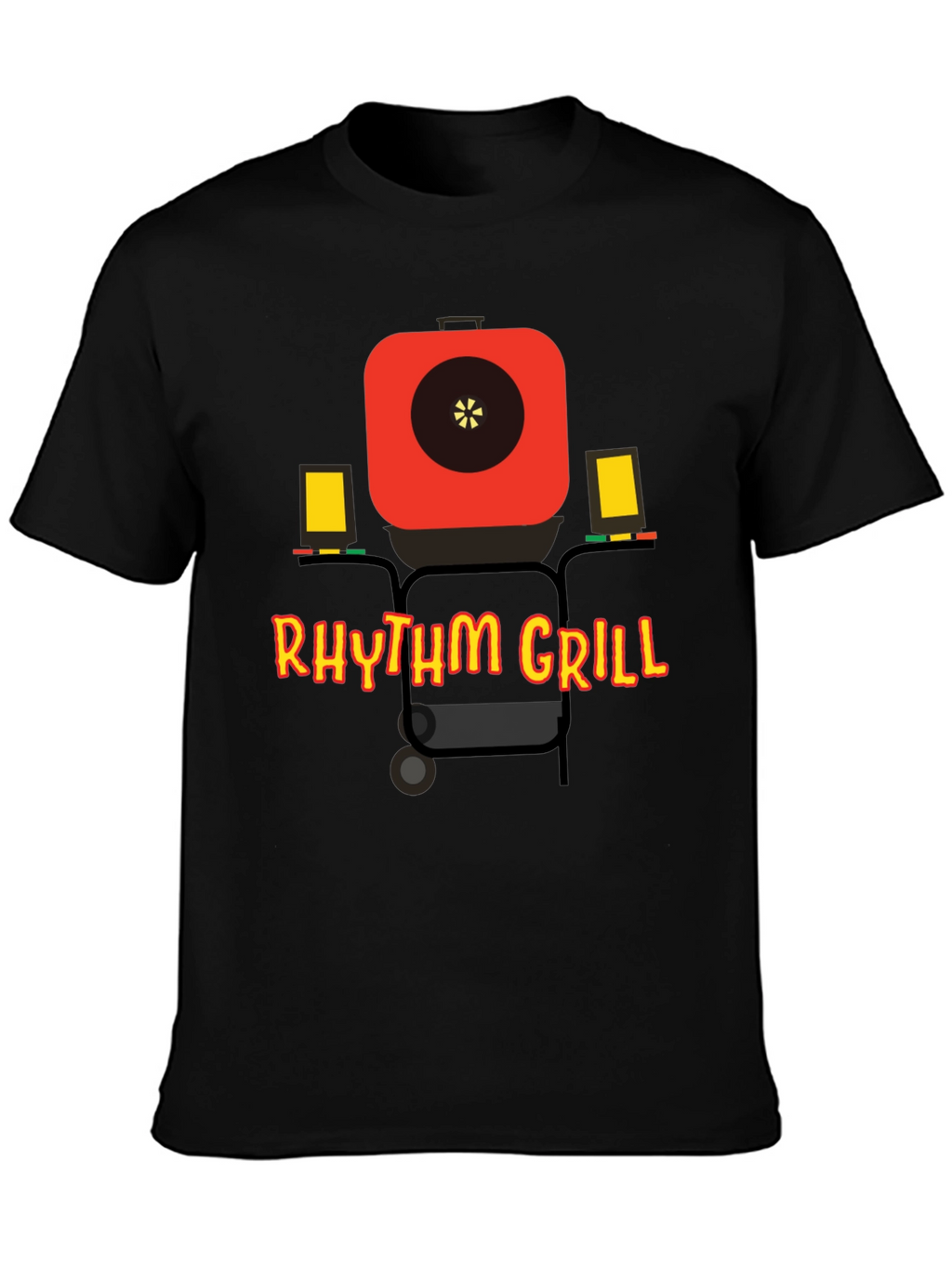 Rhythm Grill T-Shirt - BBQ Fun Tee
