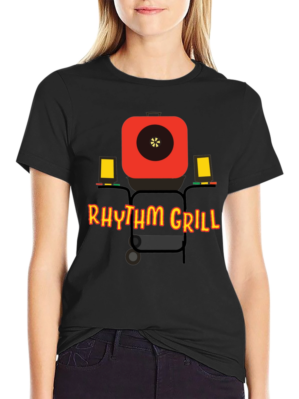 Rhythm Grill T-Shirt - BBQ Fun Tee