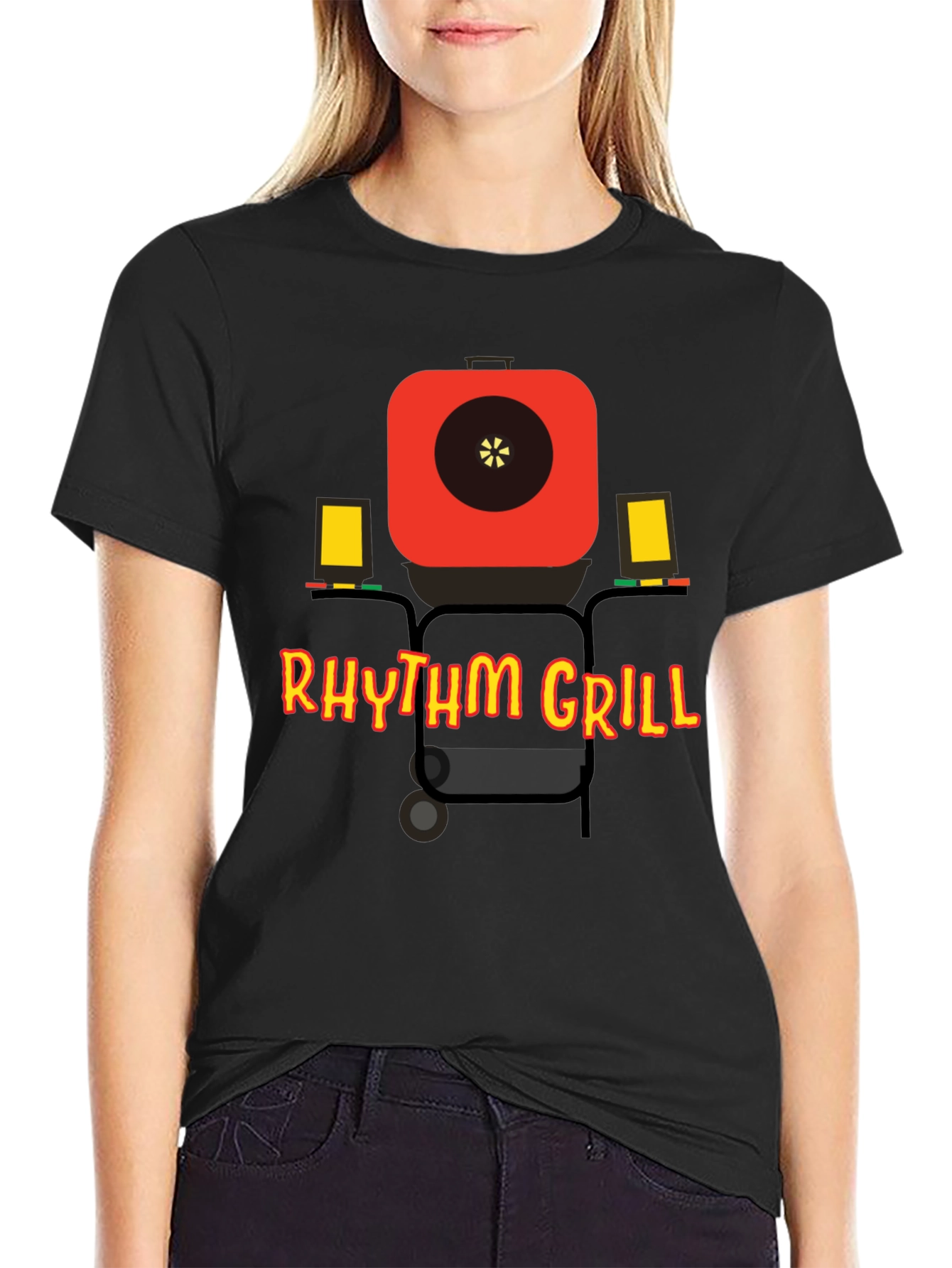 Rhythm Grill T-Shirt - BBQ Fun Tee