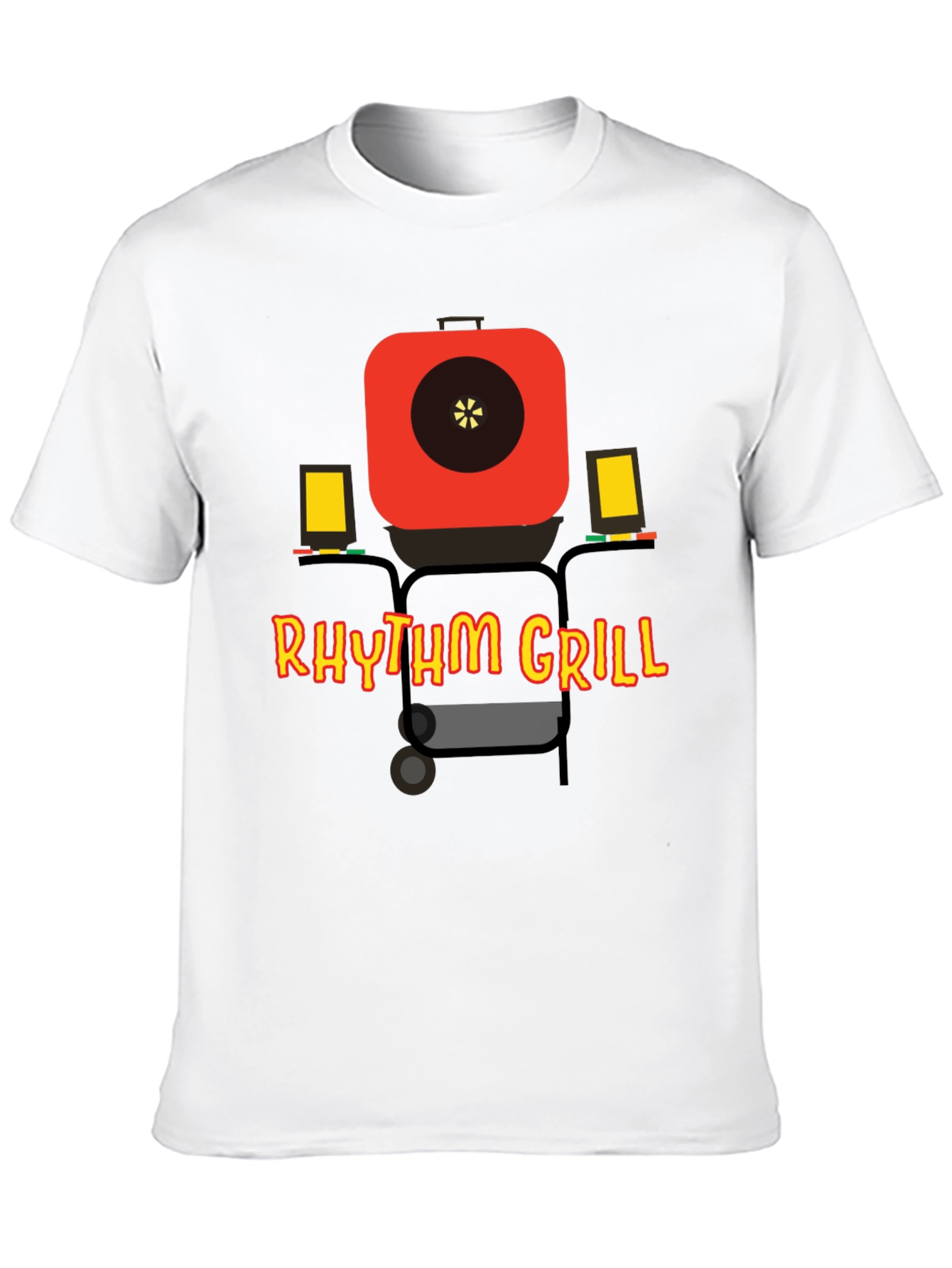 Rhythm Grill T-Shirt - BBQ Fun Tee