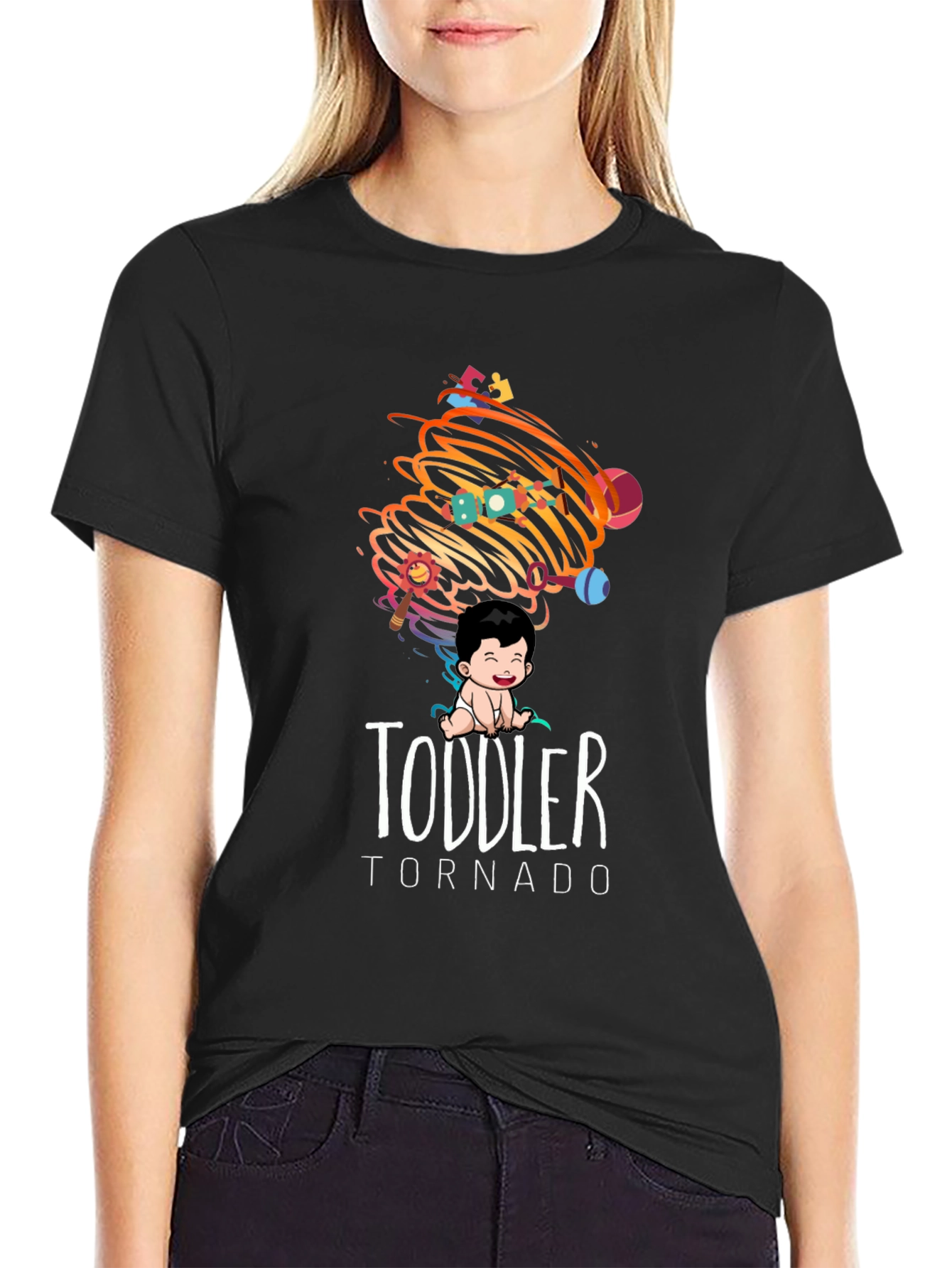 Toddler Tornado Graphic Tee - Soft Cotton Comfort