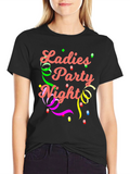 Ladies Party Night Black T-Shirt