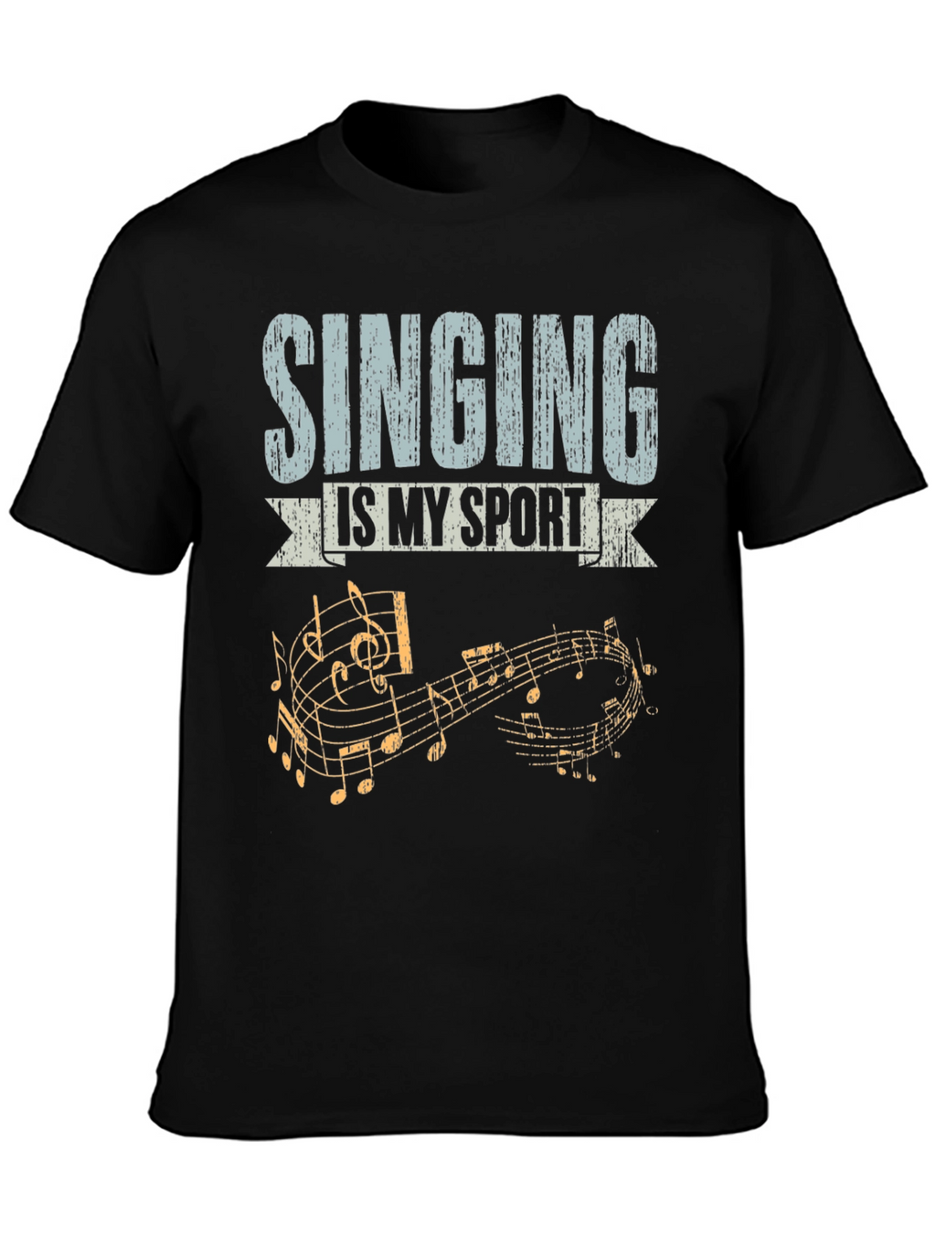 Singing is My Sport T-Shirt Music Notes