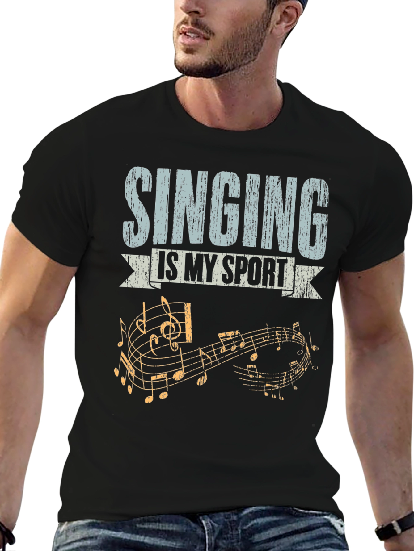 Singing is My Sport T-Shirt Music Notes