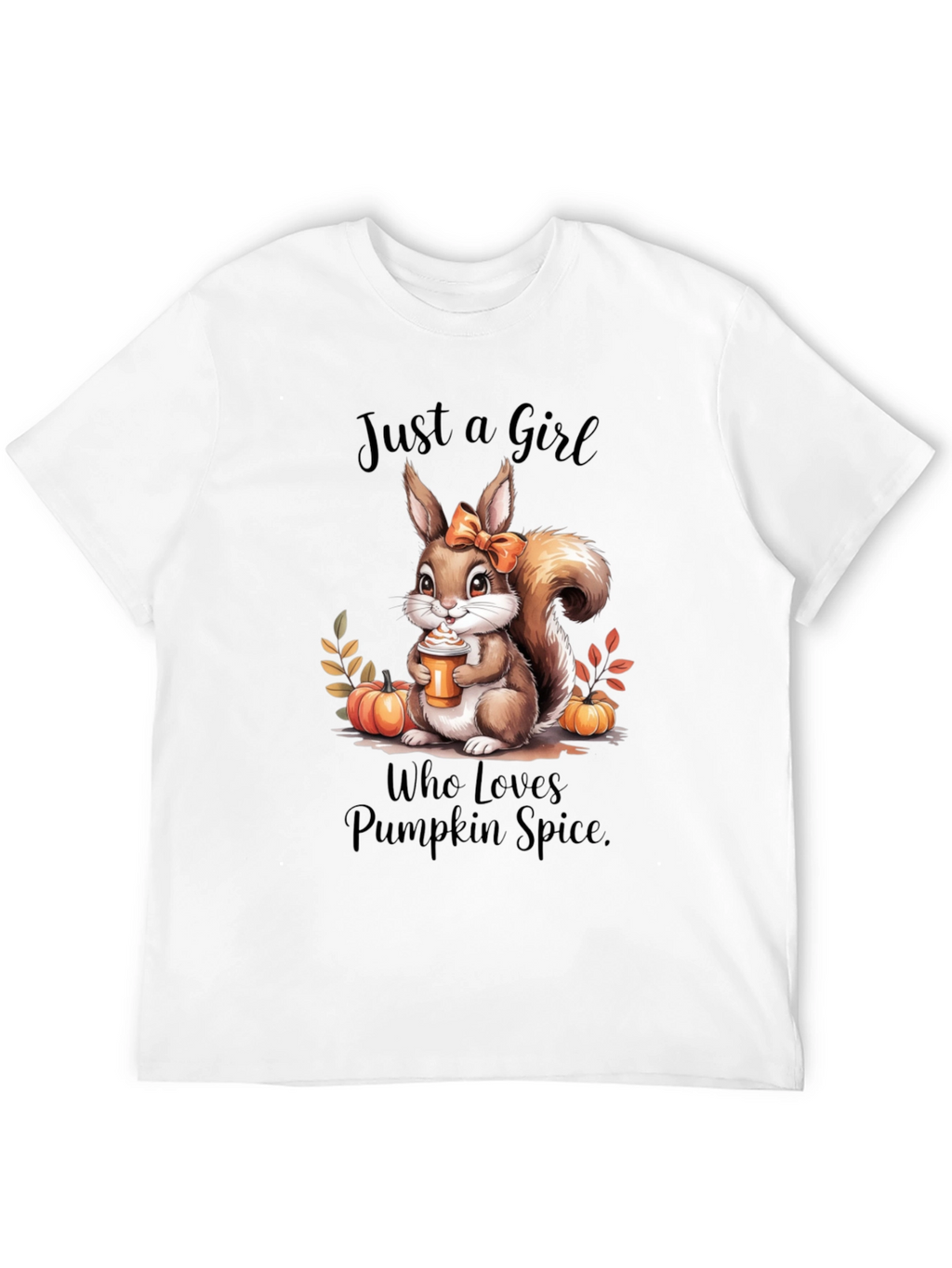 Pumpkin Spice Lover Tee - Squirrel Graphic