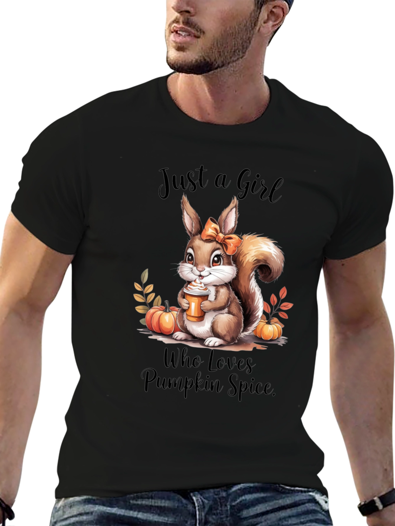 Pumpkin Spice Lover Tee - Squirrel Graphic