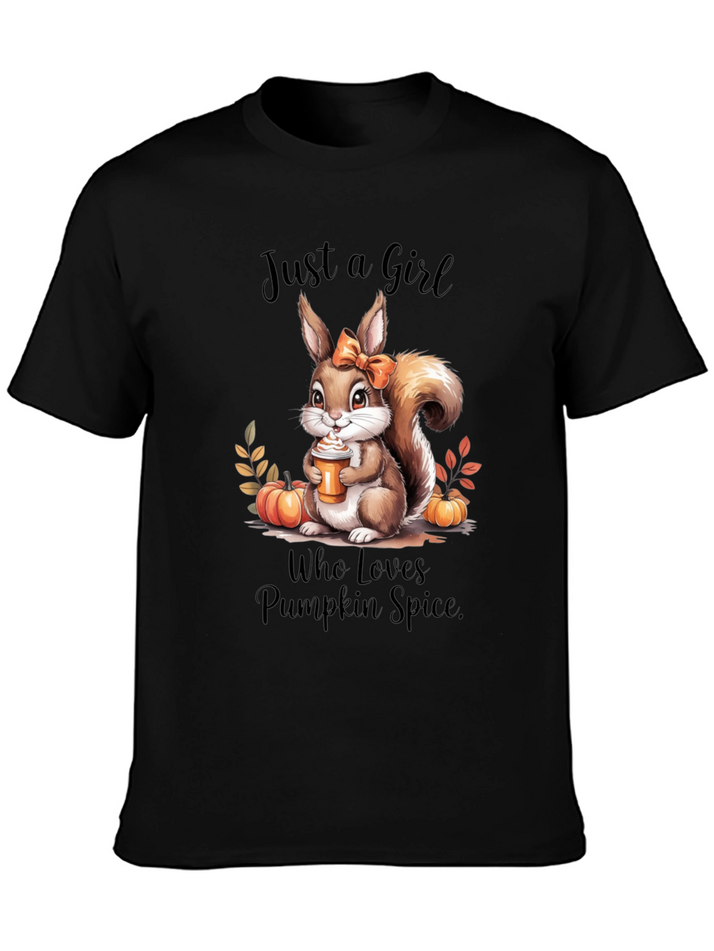 Pumpkin Spice Lover Tee - Squirrel Graphic