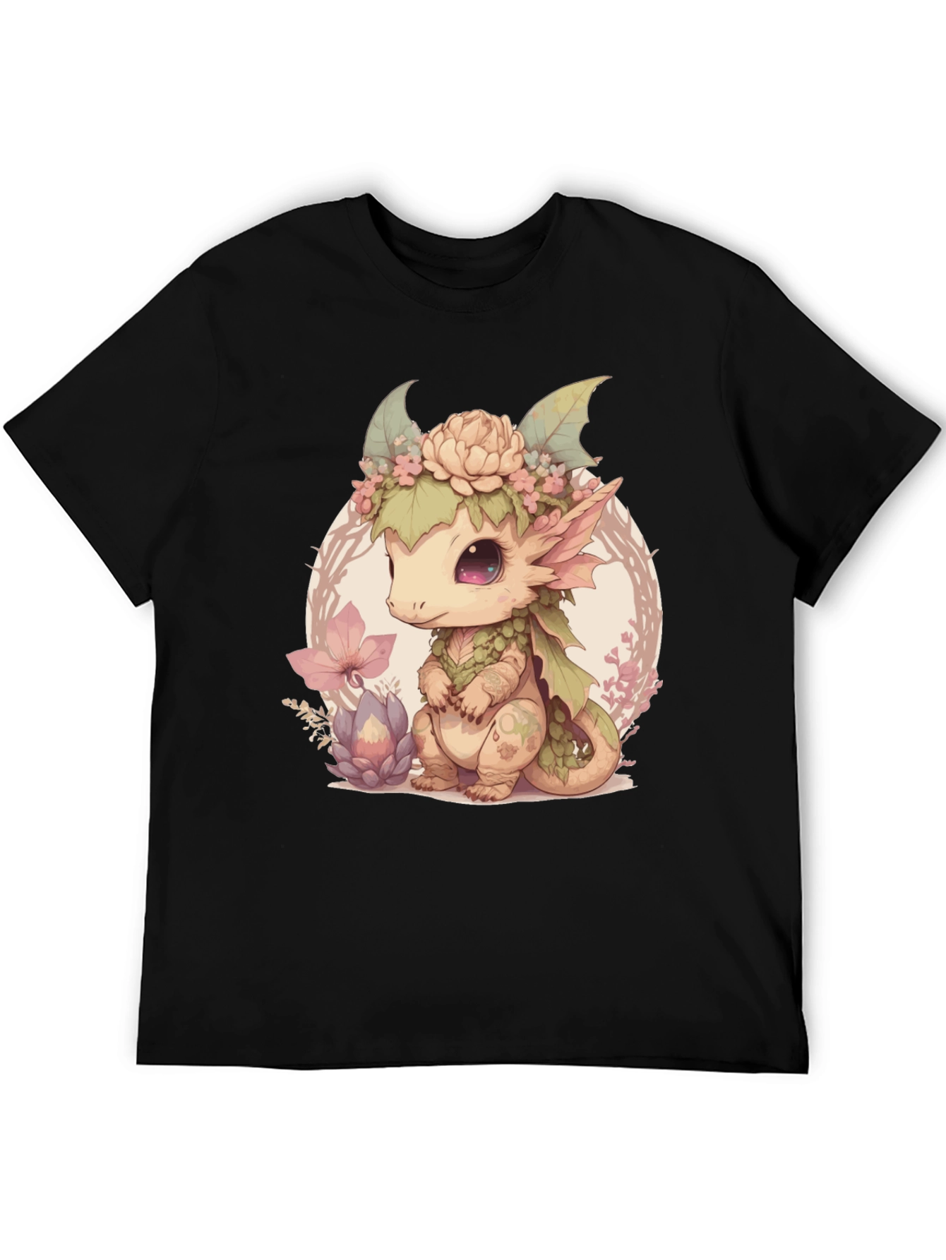 Cute Dragon Black Tee