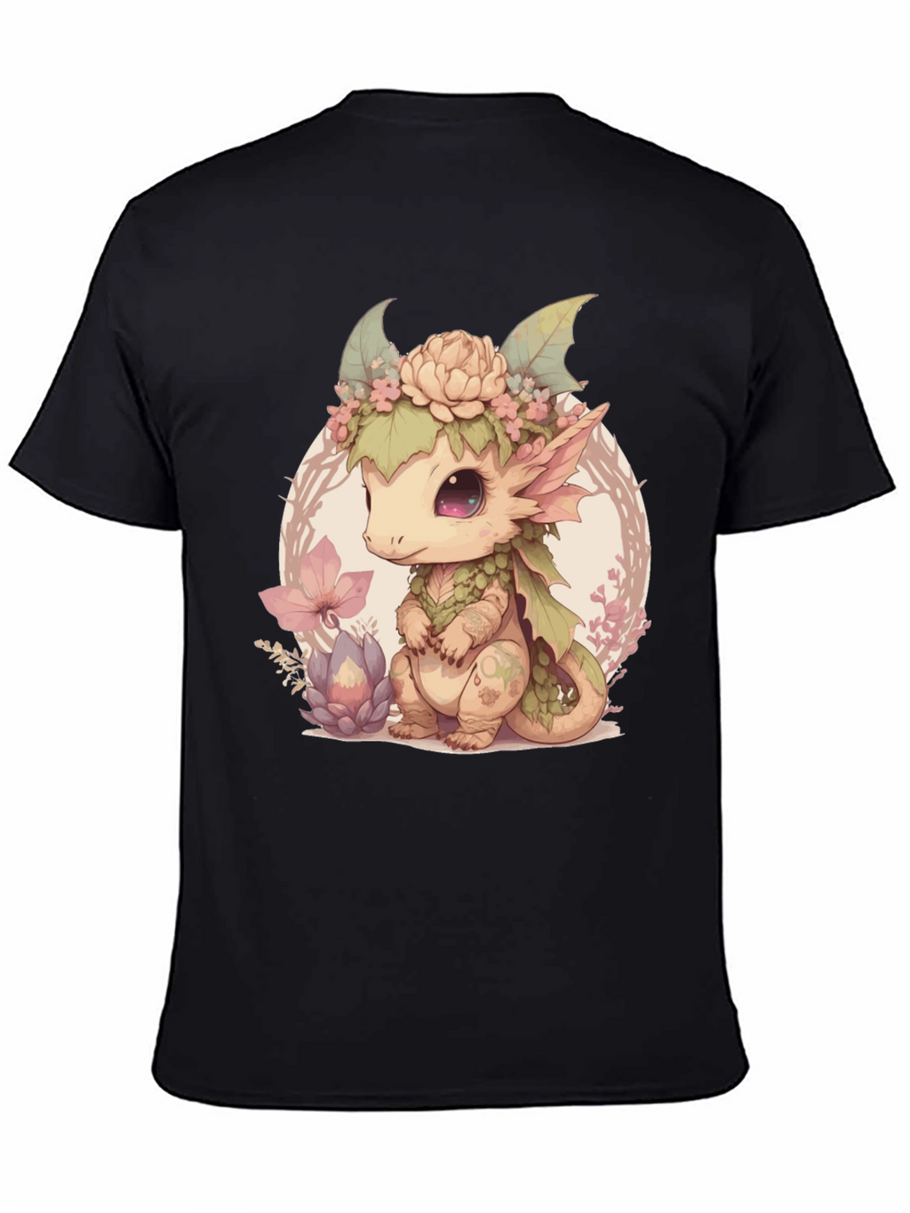 Cute Dragon Black Tee