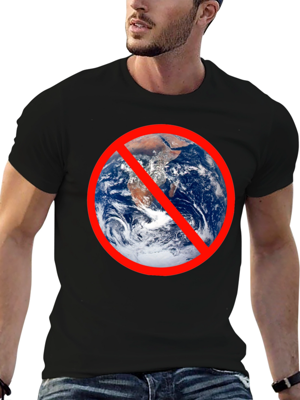 Anti-Earth T-Shirt - Bold Graphic Tee for Rebels