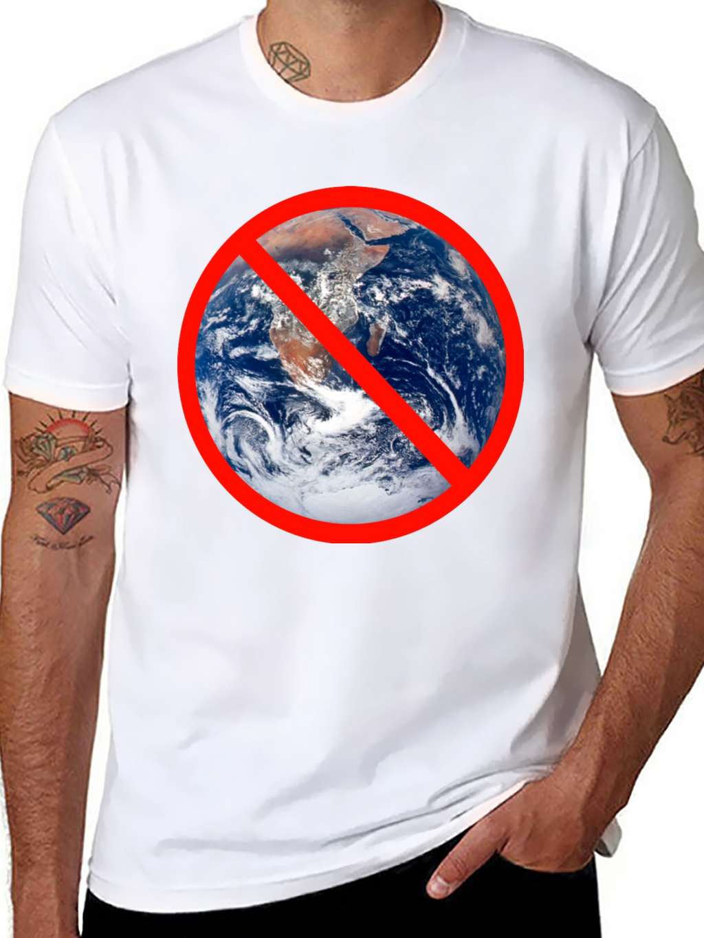 Anti-Earth T-Shirt - Bold Graphic Tee for Rebels