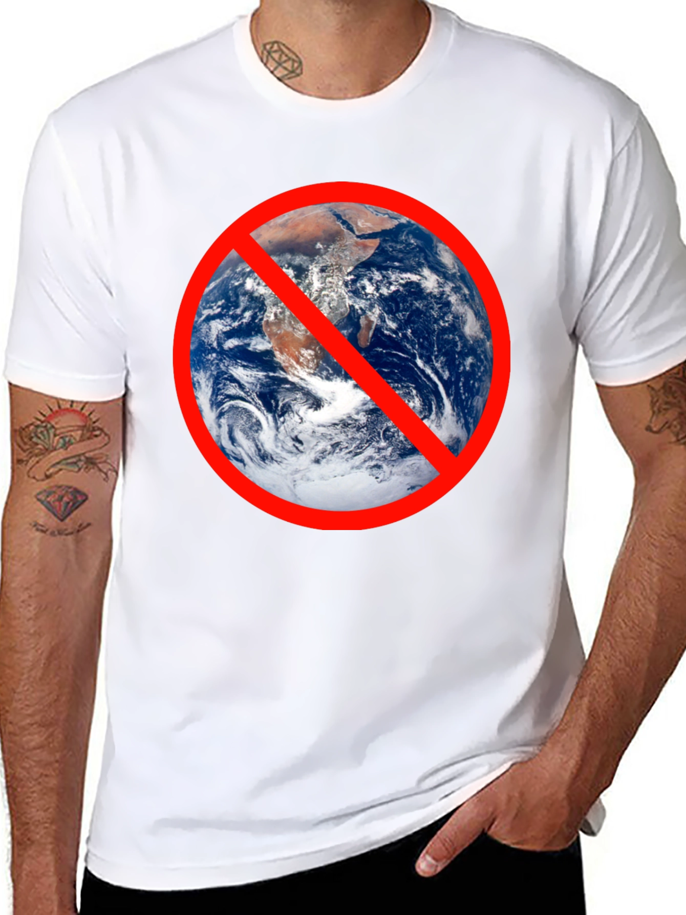 Anti-Earth T-Shirt - Bold Graphic Tee for Rebels