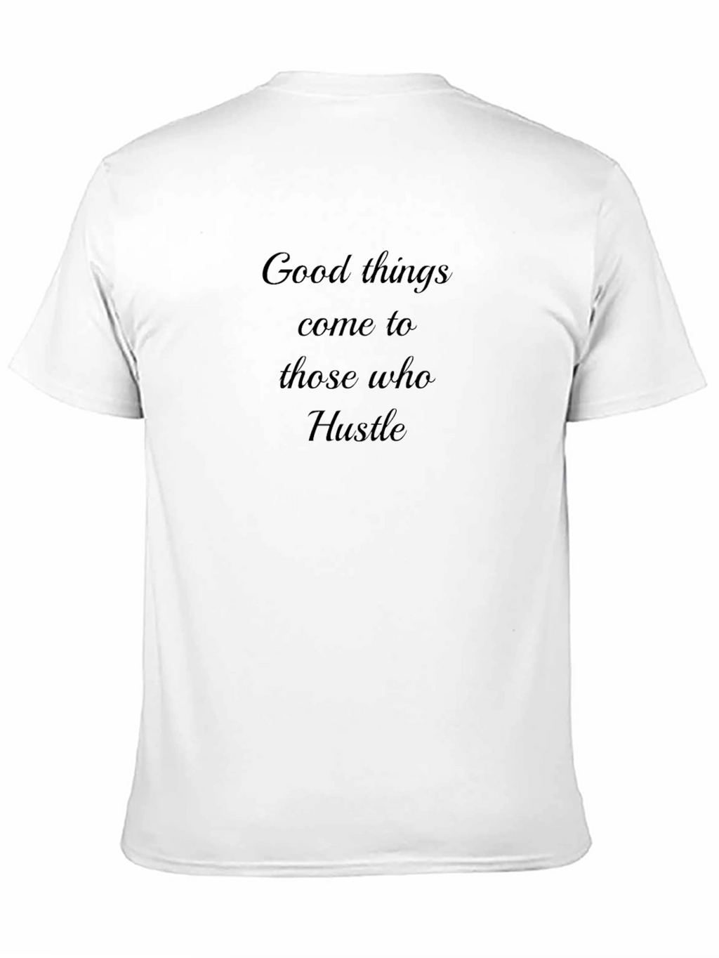 Hustle Graphic Tee - Motivational Black T-Shirt