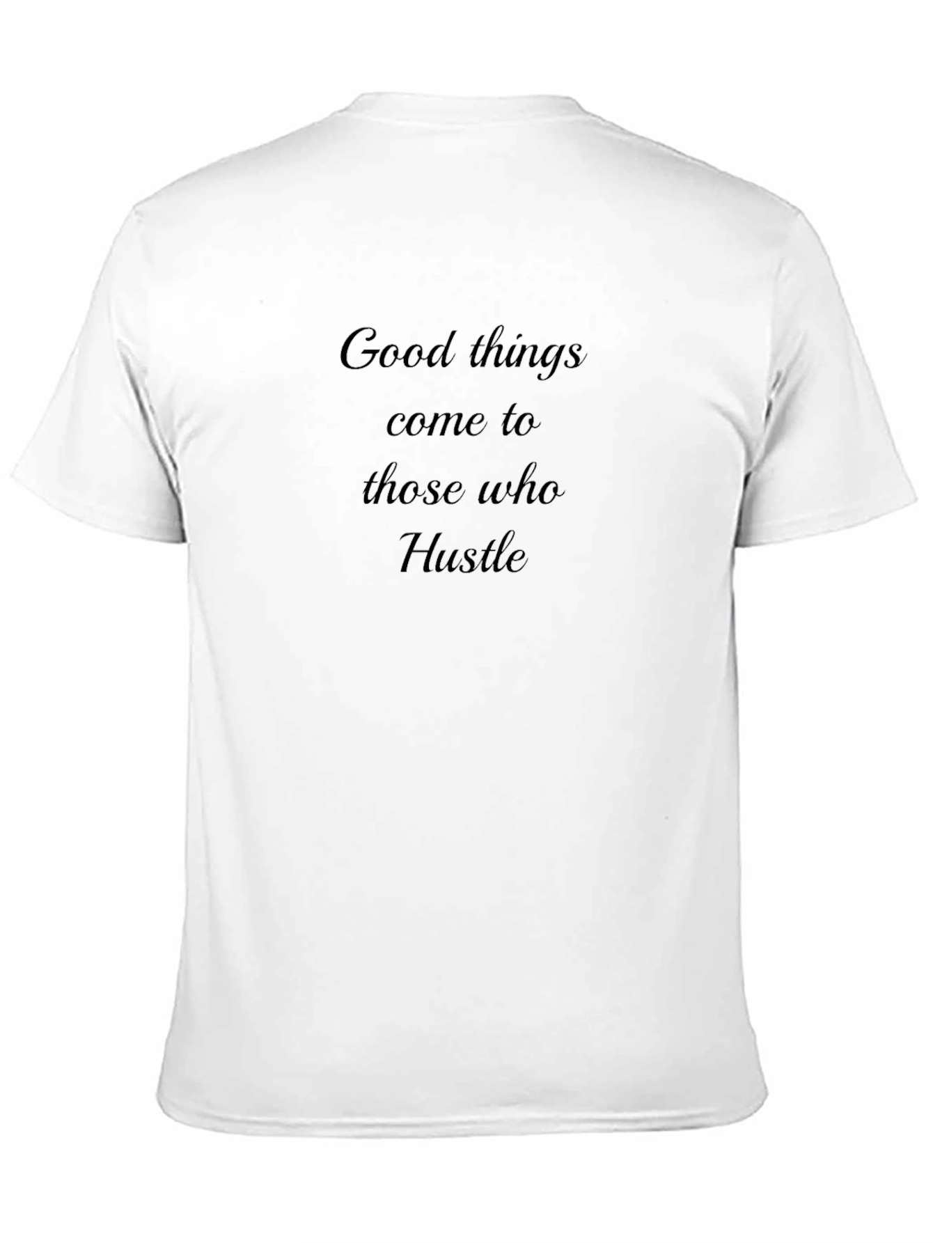 Hustle Graphic Tee - Motivational Black T-Shirt