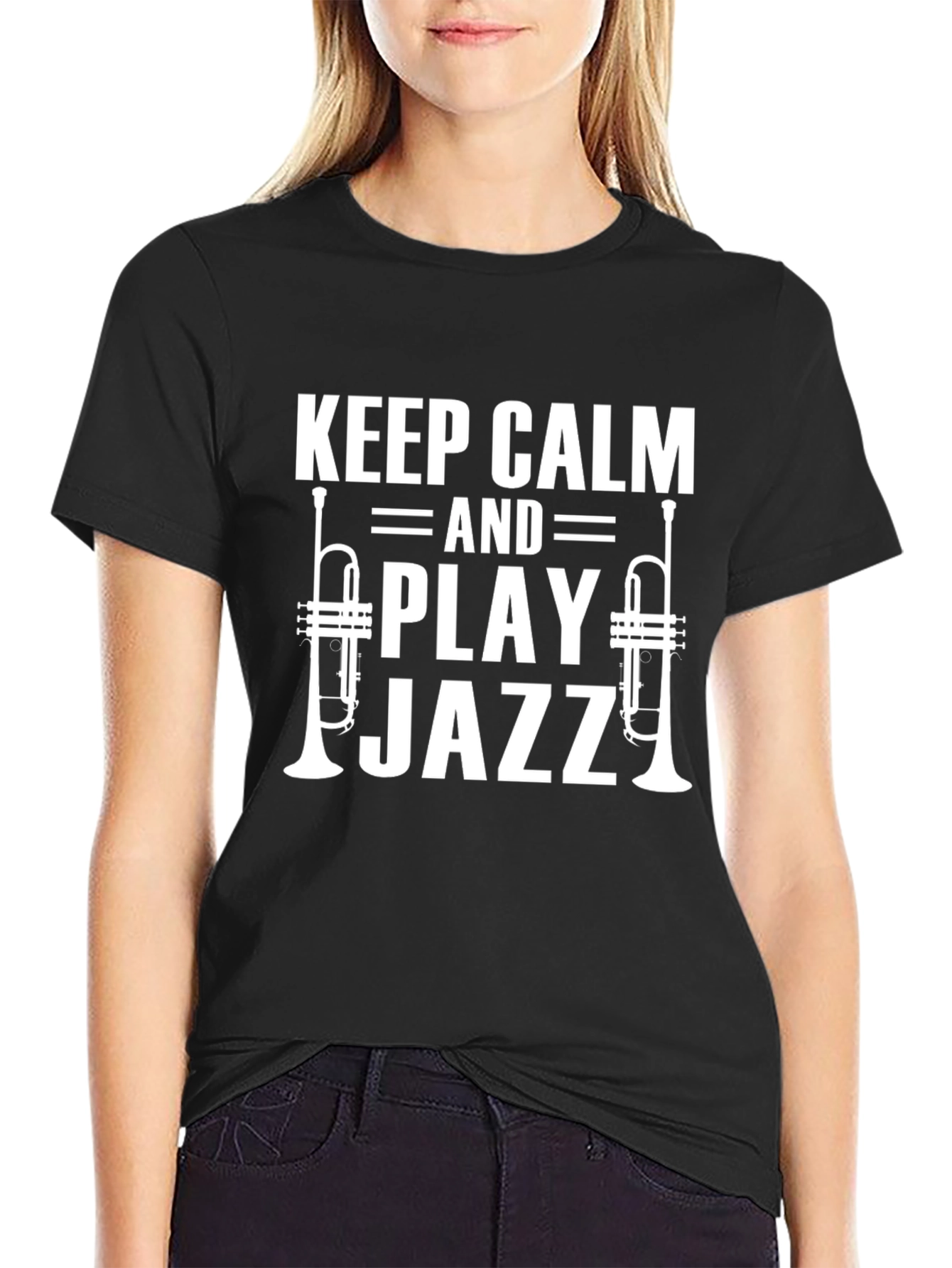 Keep Calm Play Jazz T-Shirt - Cool Music Lover Tee