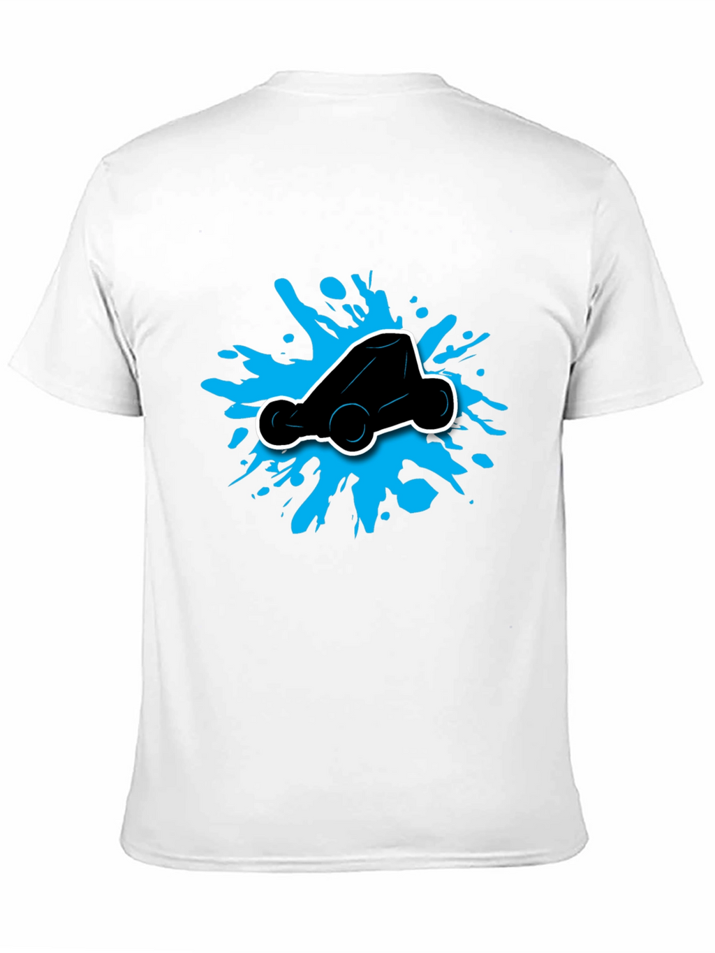 Black Go-Kart Splatter Graphic T-Shirt