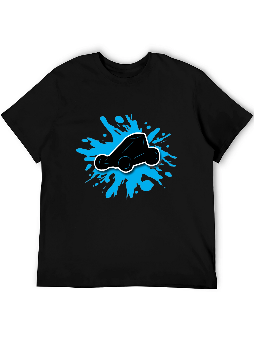 Black Go-Kart Splatter Graphic T-Shirt