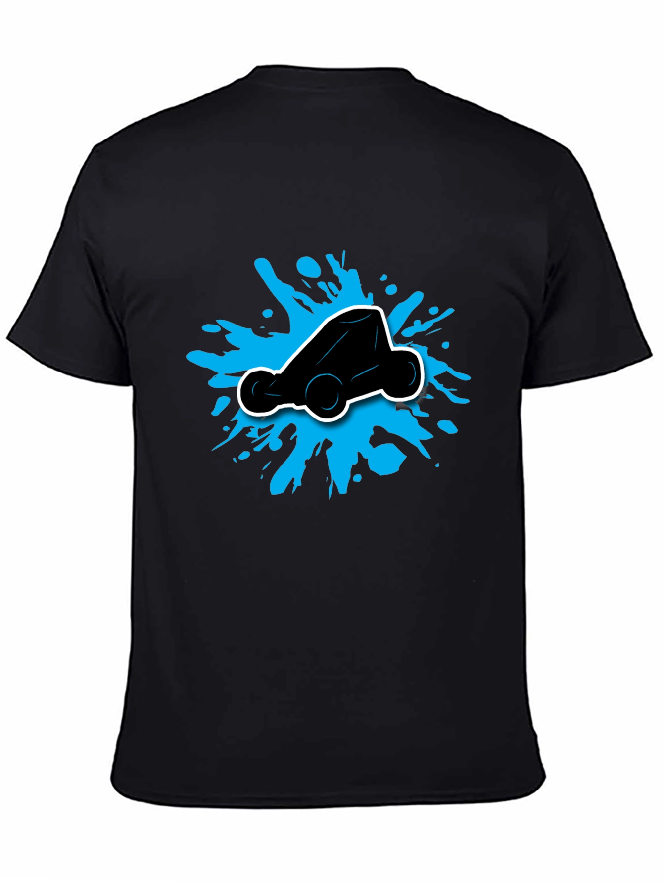 Black Go-Kart Splatter Graphic T-Shirt