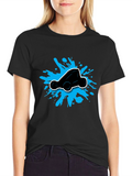 Black Go-Kart Splatter Graphic T-Shirt