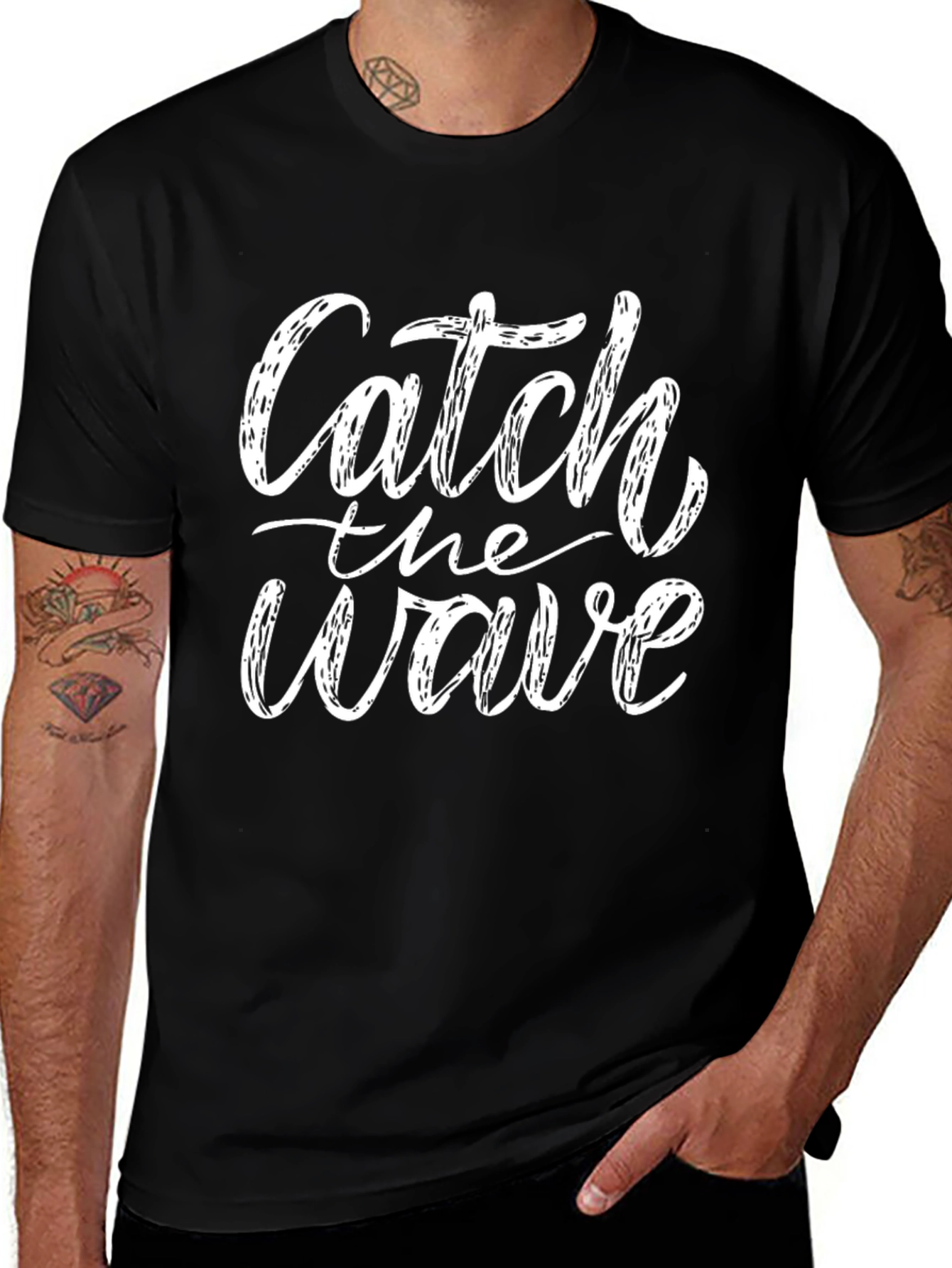 Catch the Wave Black T-Shirt