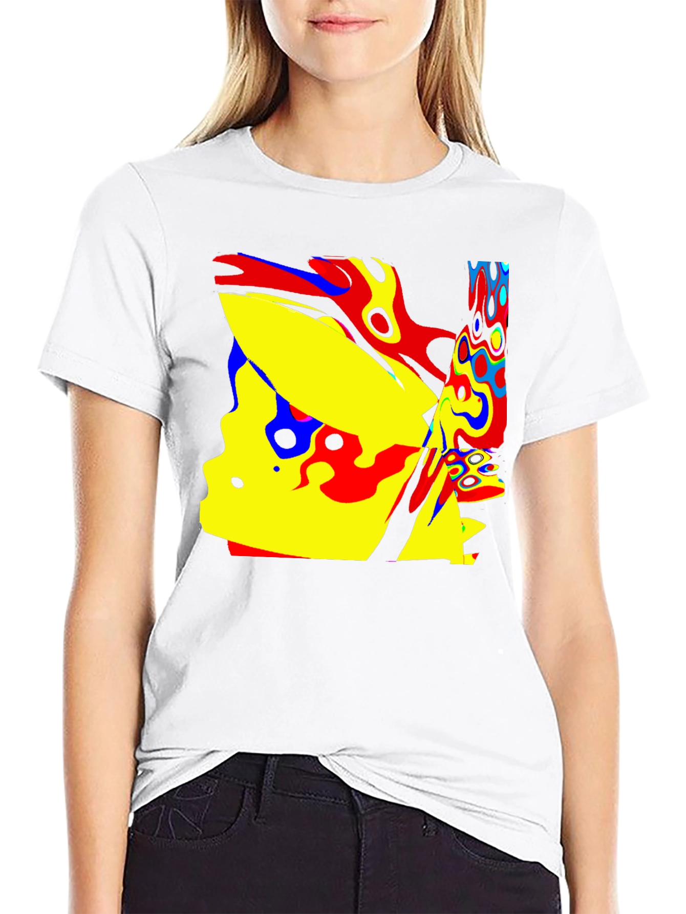 Abstract Art Black T-Shirt - Modern Graphic Tee