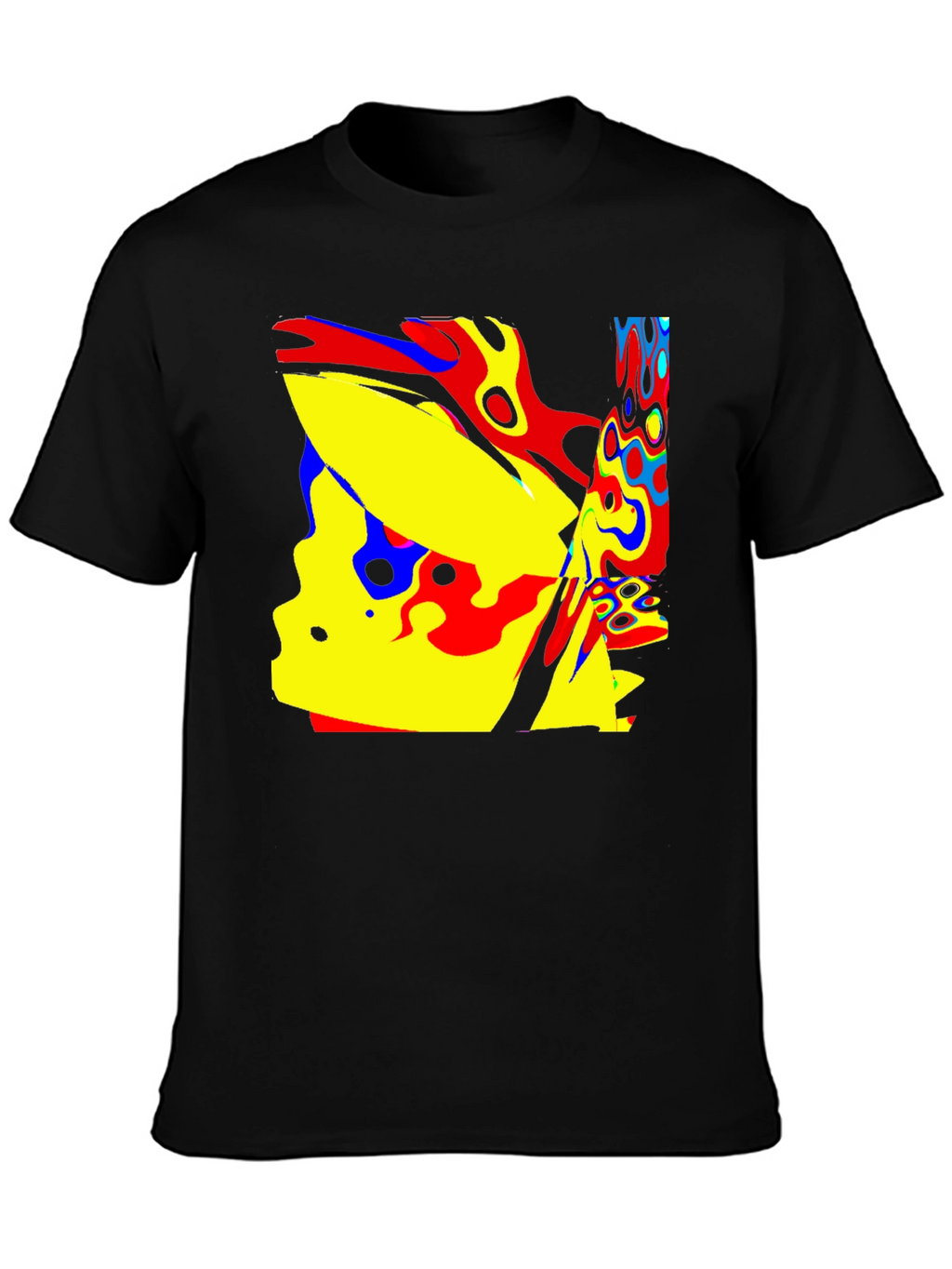 Abstract Art Black T-Shirt - Modern Graphic Tee