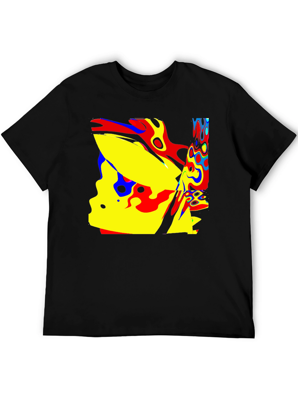 Abstract Art Black T-Shirt - Modern Graphic Tee