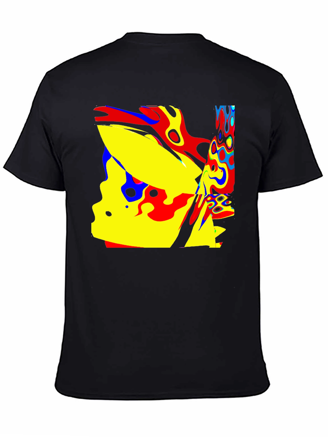 Abstract Art Black T-Shirt - Modern Graphic Tee