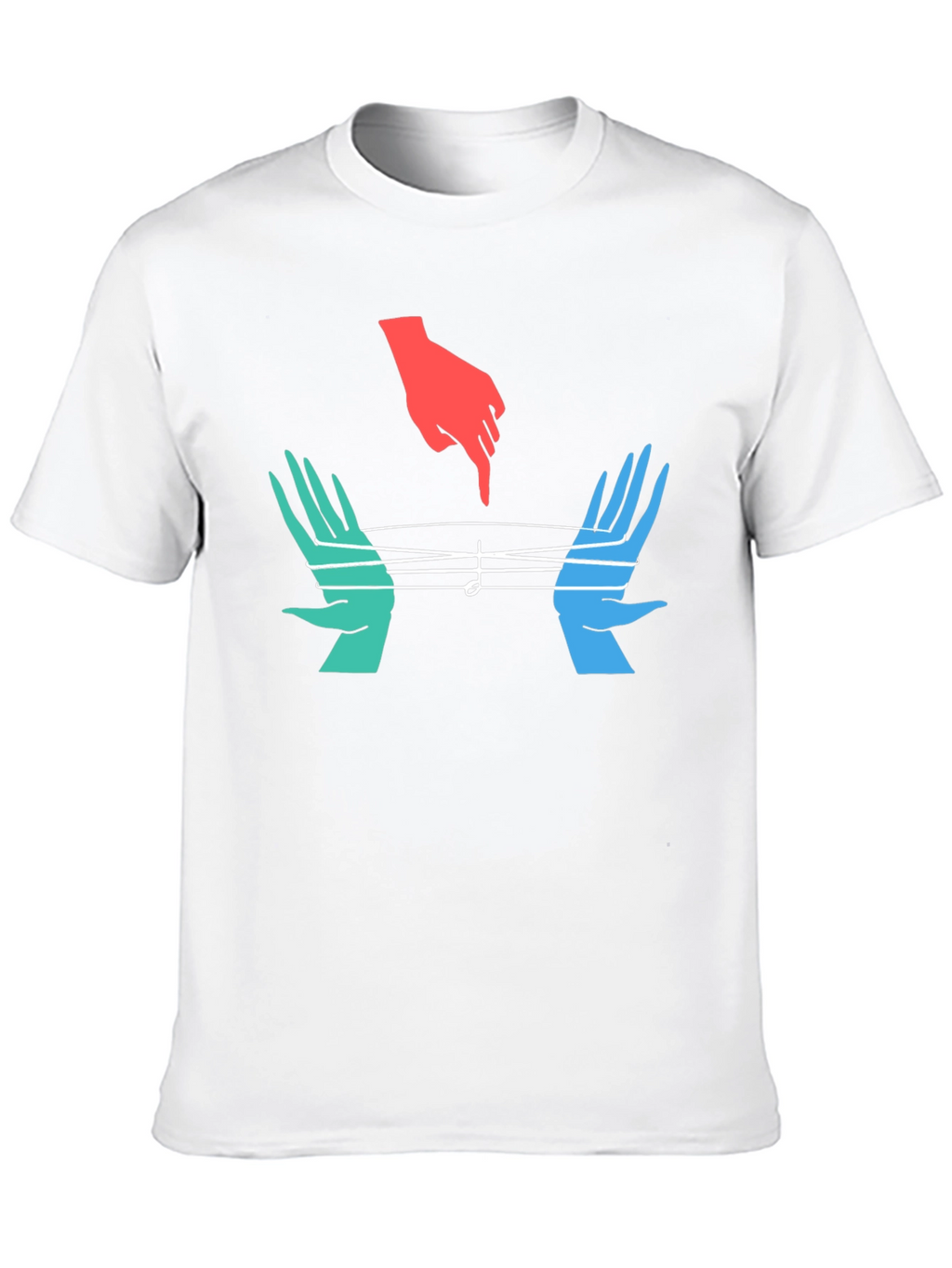 Musical Hands Graphic Tee - Black Cotton Blend