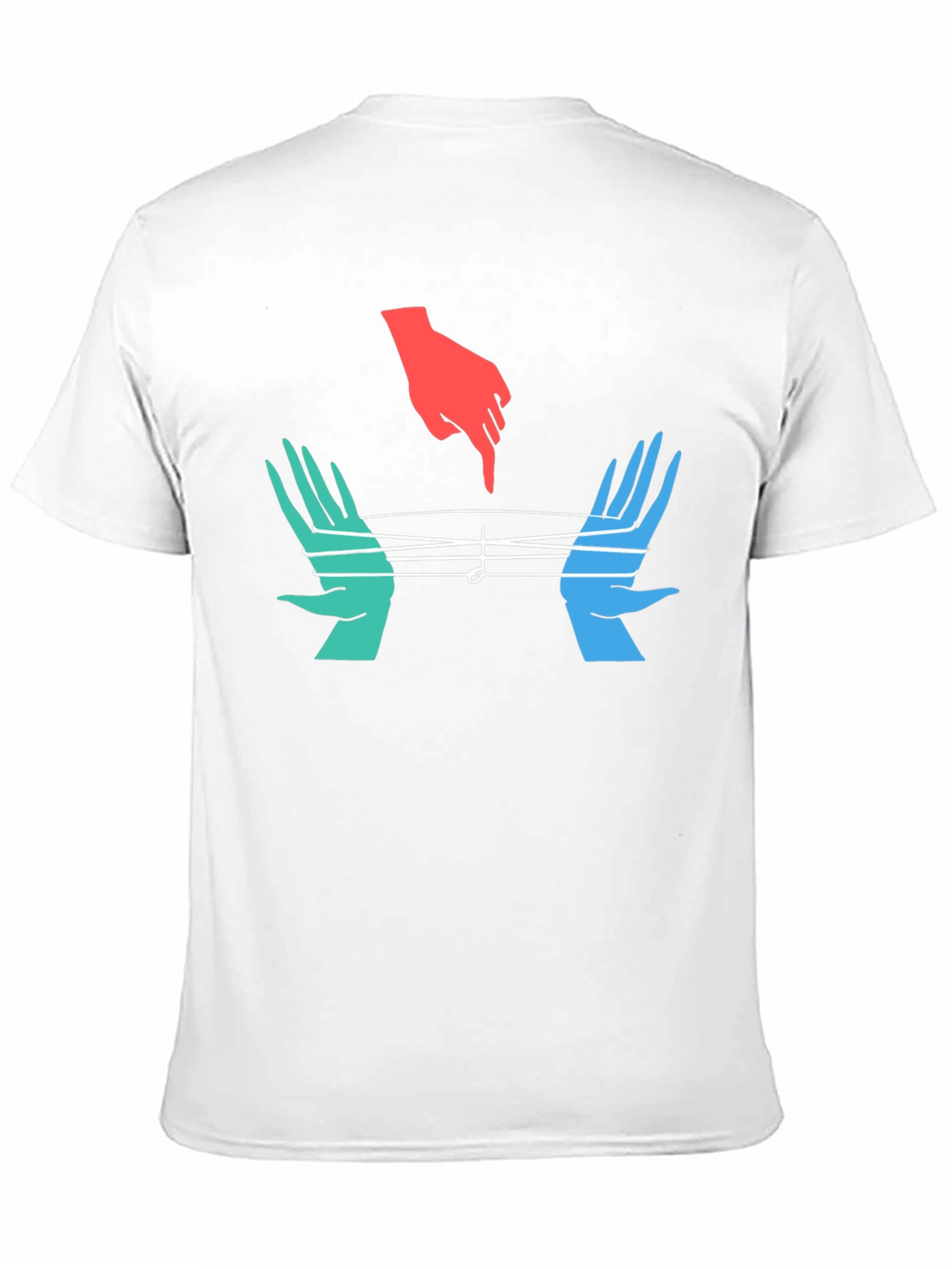 Musical Hands Graphic Tee - Black Cotton Blend