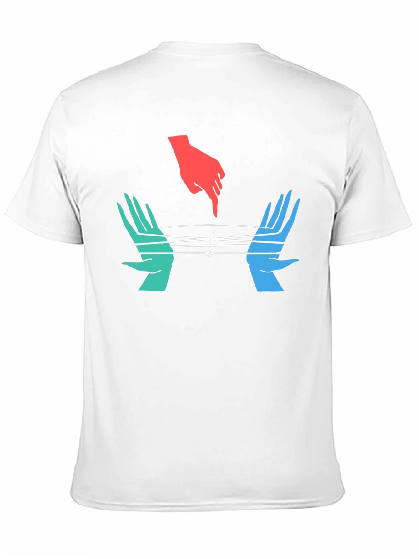 Musical Hands Graphic Tee - Black Cotton Blend