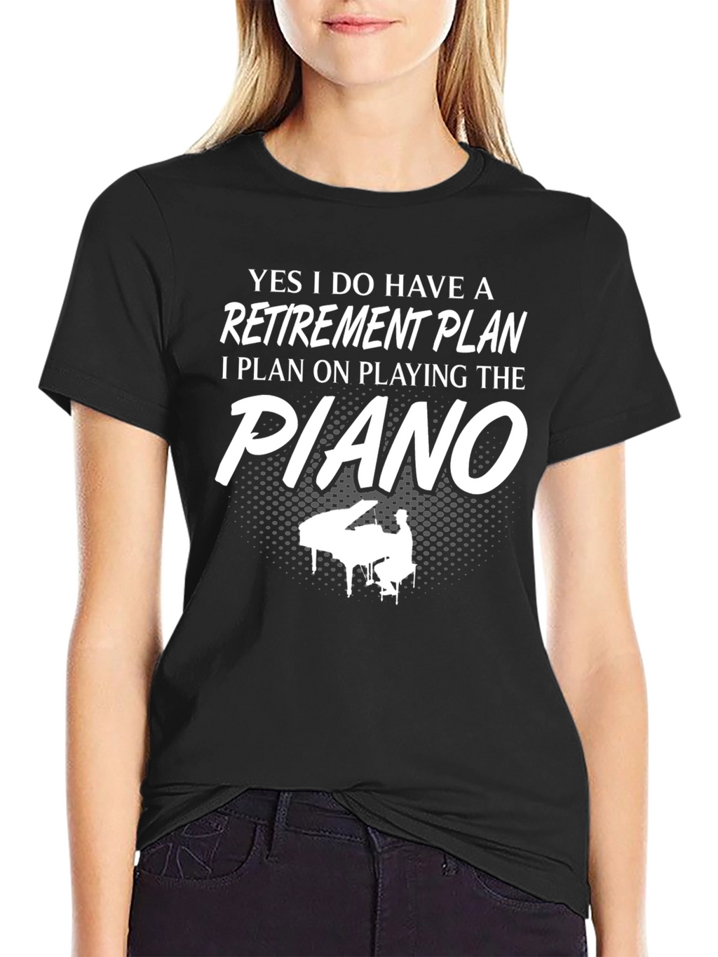 Piano Retirement Plan Graphic T-Shirt
