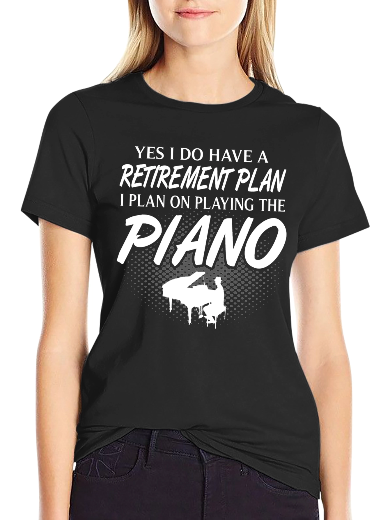 Piano Retirement Plan Graphic T-Shirt