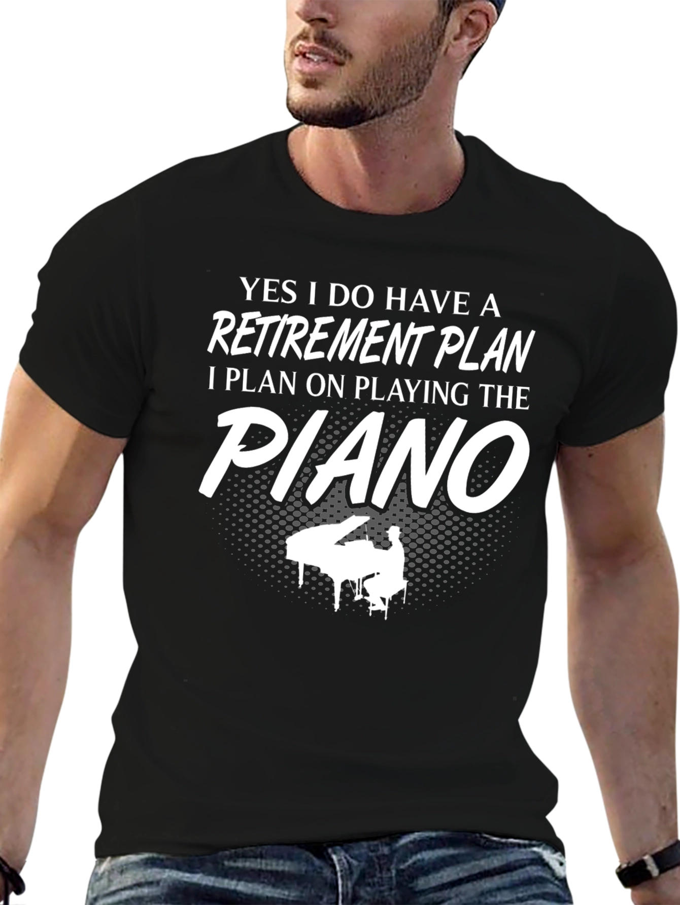 Piano Retirement Plan Graphic T-Shirt